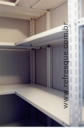 Estante modular em chapa, detalhe de aplicacao
