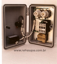 Painel de controle eletr&ocirc;nico para clumatiza&ccedil;&atilde;o de avi&aacute;rio (ilumina&ccedil;&atilde;o, ventila&ccedil;&atilde;o e temperatura)